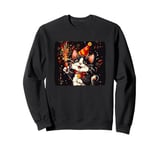 Ring in the New Year Costume with a Cool Cat Vibe Sweatshirt