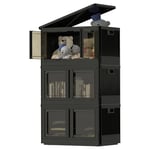 FLEXISPOT ST Boîte de Rangement en Plastique 72Lx3, Grande Armoire de Rangement Pliante, Caisse de Rangement Cuisine Empilable, Boîte de Rangement Pliable pour Jouets, Vêtements