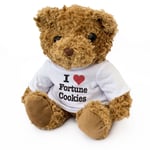 NEW - I LOVE FORTUNE COOKIES - Teddy Bear - Cute Cuddly Soft - Gift Present