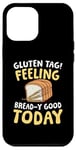 Coque pour iPhone 12 Pro Max Étiquette gluten Se sentir bien aujourd'hui pour un régime sans pain