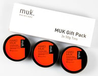 Hard Muk Triple Hair Wax Gift Pack 3x Tins of 50g Brutal Hold Mud (£6.65 Each)