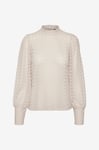 Vero Moda - Topp vmBecca LS High Neck Lace Top Jrs N - Grå