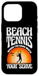 iPhone 16 Pro Beach Tennis Where The Sand Meets Your Serve Case