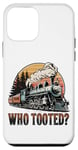 Coque pour iPhone 12 mini Who Tooted for a Train Lover & Locomotive Lover