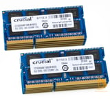 Crucial 10x 8GB 2Rx8 PC3L-12800S SODIMM RAM Laptop Memory Intel DDR3L 1600Mhz @D