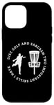 Coque pour iPhone 12 mini Joueur de disc-golf amusant et sarcasme