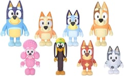 Bluey Family and Friends Figure 8-Pack Articulated 2.5 Inch Action Figures Bluey