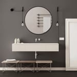 Paco Home - Miroir à Suspendre Mural Décoratif Salle De Bains Couloir Moderne Type 7, Ø50cm