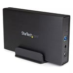 StarTech.com 3.5in Black USB 3.0 External SATA III Hard Drive Enclosure with UASP for SATA 6 Gbps &ndash; Portable External HDD