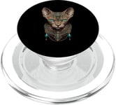 Tee-shirt esthétique pour chat sphynx sans poils pour maman chauve PopSockets PopGrip pour MagSafe