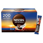 NESCAFÉ Original Decaf Instant Coffee Sachets - 200 x 1.8g Sticks