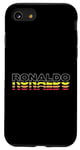 Coque pour iPhone SE (2020) / 7 / 8 Ronaldo Prénom amusant vintage coucher de soleil Ronaldo