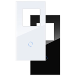 dobbelt glass-ramme modul med enkel touch-bryter (WiFi/bluetooth-Tuya) - Gull