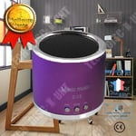 TD® Enceinte multimédia sans fil USB Radio FM Mini haut-parleur portable sans fil Micro SD Lecteur Carte mémoire MP3 couleur violet