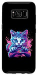 Coque pour Galaxy S8 manette de jeu gamer chat idée de jeu inspiration créative