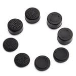 Nouveau Capuchon De Manette De Jeu Analogique En Silicone, 8 Pièces, Pour Manette Playstation 4 Ps4, Noir