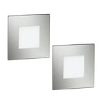 2x LED Luminaire d'escalier/encastré mural FEX pour l'intérieur et