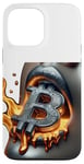 Coque pour iPhone 13 Pro Max Bitcoin Femme Chaud Feu Flamme Visage Féminin Meme