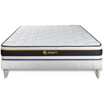 Sleepfit - Ensemble matelas sommier Soft 160 x 200 cm - Couleur : Blanc