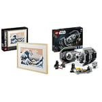 LEGO 31208 Art Hokusai – The Great Wave, 3D Japanese Wall Art Craft Kit, Framed Ocean Canvas, Creative Activity for Adults, DIY Home, Office Decor & 75347 Star Wars TIE Bomber Model Building Kit
