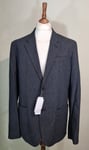 Lacoste VH8857 Check Wool Blend Blazer Jacket Grey 2XL uk 46 eu 56