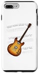 Coque pour iPhone 7 Plus/8 Plus Partition de musique de guitare électrique, guitariste