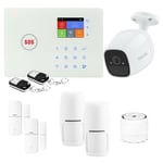 Lifebox - Kit alarme maison connectée sans fil wifi gsm amazone et caméra wifi kit9