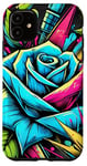 iPhone 11 Floral Rose Botanical Art, Vibrant Street Style, Love Roses Case