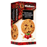 Walkers Shortbread Oatflake & Cranberry Biscuits, Traditional Biscuits By Scottish Recipe, 150g (Pack of 12)