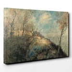 Big Box Art Jean-Francois Raffaelli The Route Abandoned Canvas Wall Art Print Ready to Hang Picture, 30 x 20 Inch (76 x 50 cm), Multi-Coloured