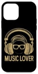 Coque pour iPhone 12 mini Music Lover Producer DJ Casque rétro drôle