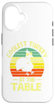 iPhone 16 Thanksgiving Toddler Coolest Turkey At The Table Dinner Case