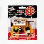 Grip and Tricks - Finger Scooter Blanc Pack 1 avec 2 Roues supplémentaires 3 Outils pour Trottinette Freestyle à Doigt et des Accessoires pour Mini Fingerboards - Jouet à Doigt 10 pièces dès 6 Ans