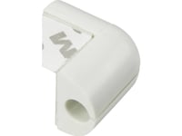 Tru Components Kabelclips 1226941 Bundt-Ø-Område 9 Mm (Max) Til Vinkelmontering Hvid 1 Stk