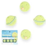 Geekshare Green Moons & Planets Thumb Grips Compatible with the Nintendo Switch Joy-Cons OLED and Switch Lite Silicone Protective Covers - 4 Pack