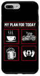 iPhone 7 Plus/8 Plus Classic Motorcycle Biker Plan For Today Coffee Beer Case