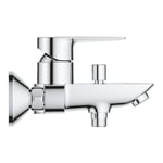 Grohe Start Edge Badekarbatteri Med rosetter, Krom - 24198001