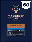 CafePod Coffee Pods Nespresso Compatible Decaf Espresso 60 Aluminium Capsules