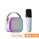 Haut-parleur de microphone karaoké K12 KTV,haut-parleur audio Bluetooth haut de gamme,petite colonne de chant Bluetooth pour enfants,maison professionnelle #A