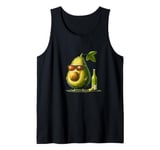 Hangover Avocado with funny Sunglasses Tank Top