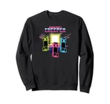 Minecraft Creeper Bright Neon Poster Sweatshirt