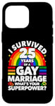 iPhone 16 Pro Max 25th Wedding Anniversary 25 Years Gay Marriage Husband Case