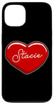 Coque pour iPhone 13 Stacie Cœur dessiné à la main – Prénom Cœurs I Love Stacie