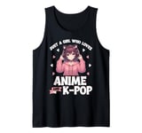 Just a Girl Who Loves Anime and K-Pop Anime Merch Japanese Tank Top