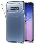 NOVAGO Compatible avec Samsung Galaxy S10E Coque en Gel Souple Transparent et Solide avec Impression de qualité (Transparent)