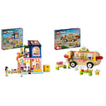 LEGO Friends La Boutique de Vêtements Vintage, Modèle à Construire avec Les Mini-Poupées Olly & Friends Le Food-Truck de Hot-Dogs, Jouet de Restaurant Mobile pour Enfants Dès 4 Ans