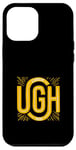 Coque pour iPhone 12 Pro Max University Varsity-Gold UGH ! Mood Varsity-Jaune Doré