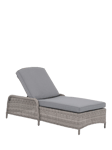 John Lewis Rye Woven Garden Sun Lounger, Grey