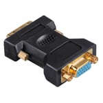 Adapter DVI-VGA Hane-Hona Svart