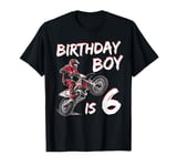 Motocross 6th Birthday Boy 6 Year Old Dirt Bike T-Shirt